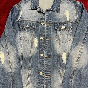 Denim Distressed Jacket